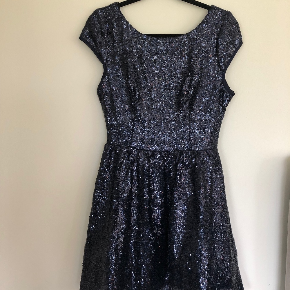 Navy Blue Glitter dress
